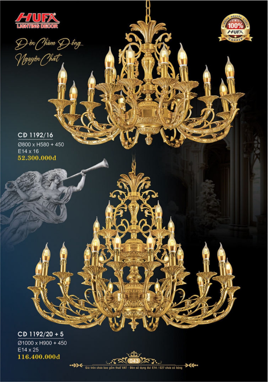 Bảng giá đèn trang trí HUFA